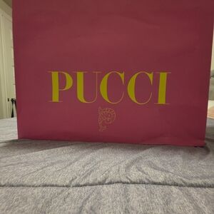 Emilio Pucci Fuchsia and Lime Tote